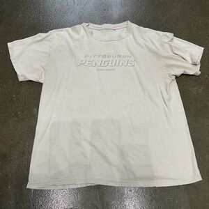 Pittsburgh Penguins Shirt Mens XL White NHL Hockey 2009 Playoffs StarKist Tee